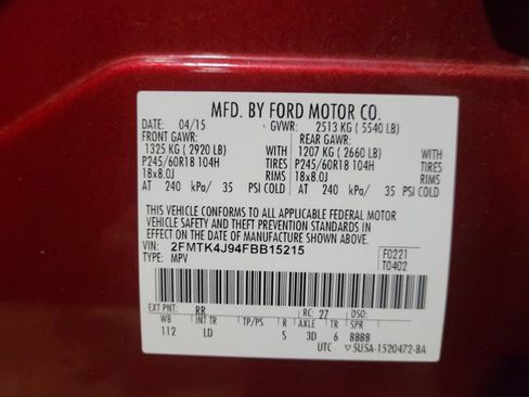 Used 2015 Ford Edge SEL w/ Equipment Group 201A AWD/4WD image 33