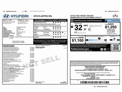 Used 2018 Hyundai Elantra SEL image 2