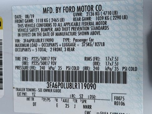 Used 2020 Ford Fusion SE FWD image 39