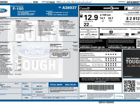 Used 2016 Ford F150 Lariat w/ Equipment Group 502A Luxury AWD/4WD image 14