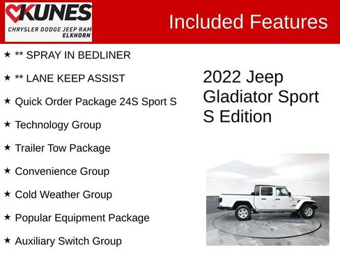 Used 2022 Jeep Gladiator Sport image 3
