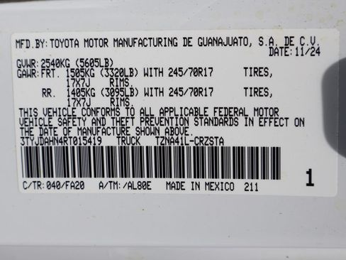 Used 2024 Toyota Tacoma SR w/ Towing Package RWD image 17