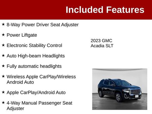 Used 2023 GMC Acadia SLT AWD/4WD image 4