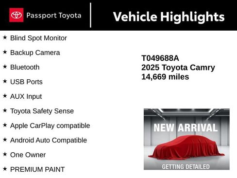 Certified 2025 Toyota Camry SE image 11
