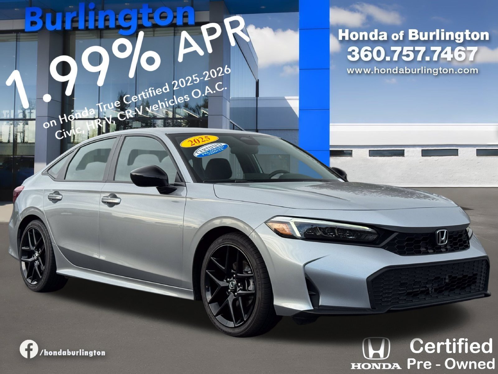 Used 2025 Honda Civic Sport image 4