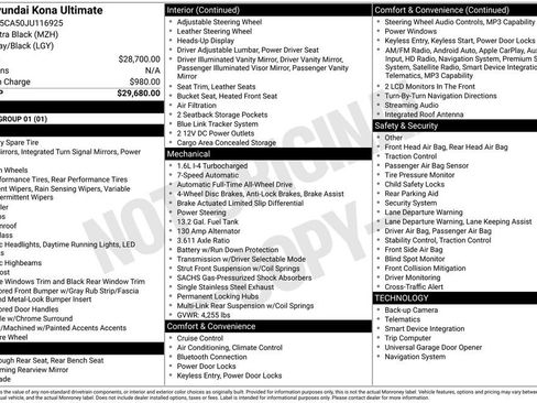 Used 2018 Hyundai Kona Ultimate image 27