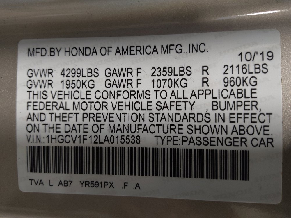 Used 2020 Honda Accord LX image 33