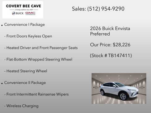 New 2026 Buick Envista Preferred w/ Convenience I Package FWD image 12