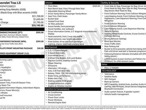 New 2026 Chevrolet Trax LS w/ LS Convenience Package FWD image 26