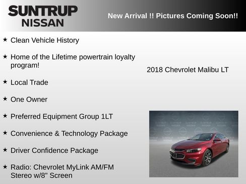 Used 2018 Chevrolet Malibu LT w/ Driver Confidence Package image 6