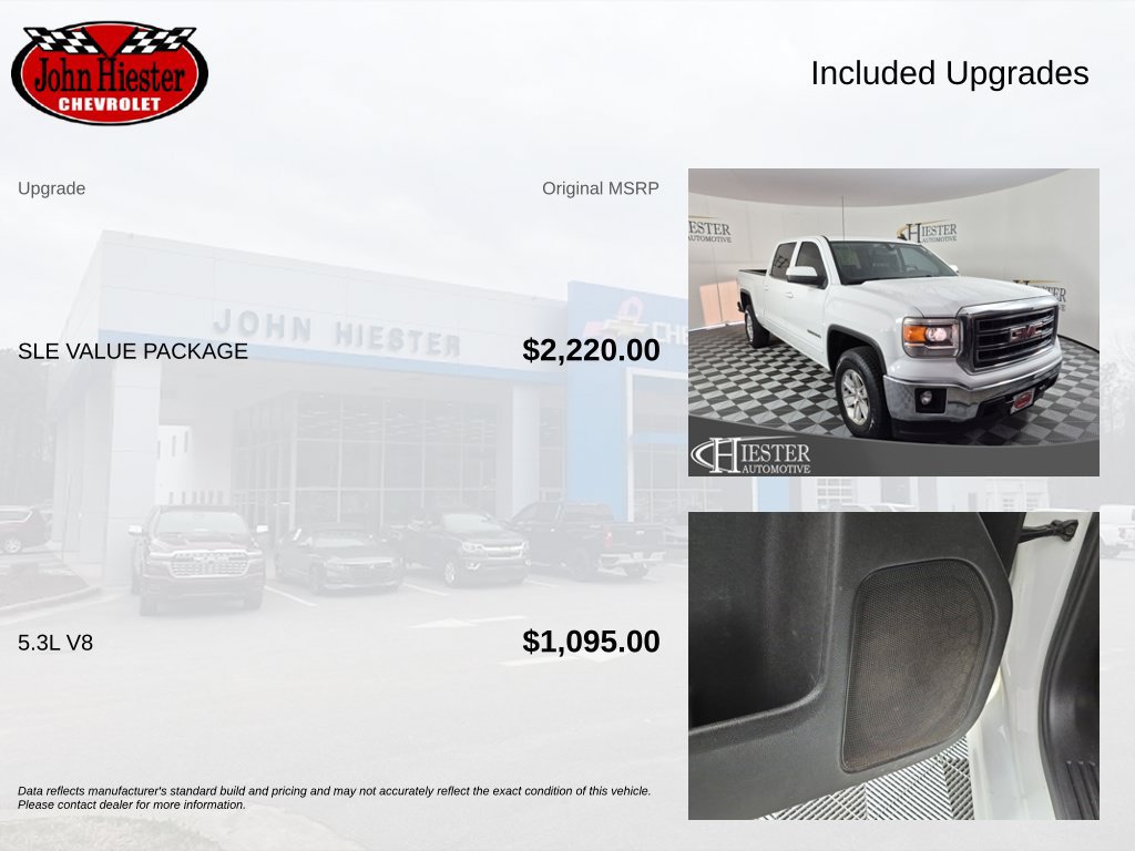 Certified 2015 GMC Sierra 1500 SLE w/ SLE Value Package RWD image 3