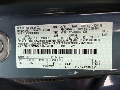Used 2024 Ford Escape ST-Line w/ Tech Pack #1 AWD/4WD image 48