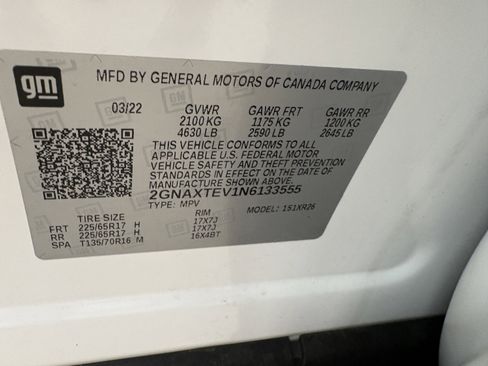 Used 2022 Chevrolet Equinox LT w/ Driver Convenience Package AWD/4WD image 36