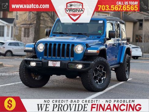 Used 2021 Jeep Wrangler Unlimited Rubicon 4xe w/ Steel Bumper Group AWD/4WD image 2