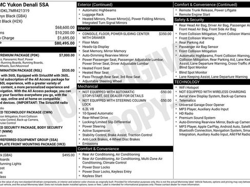 Used 2021 GMC Yukon Denali w/ Denali Premium Package RWD image 12