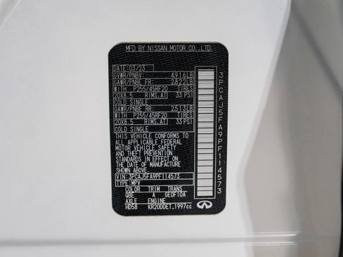 Used 2023 INFINITI QX50 Sport w/ Cargo Package FWD image 62