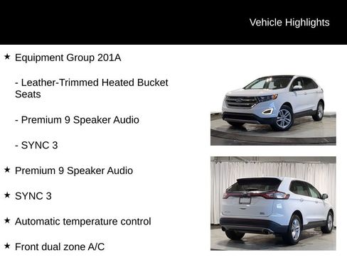 Used 2017 Ford Edge SEL w/ Equipment Group 201A image 7