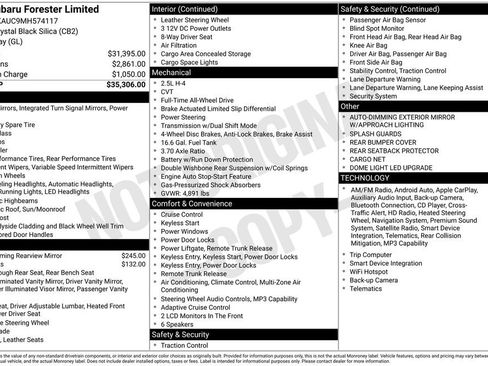 Used 2021 Subaru Forester Limited AWD/4WD image 17