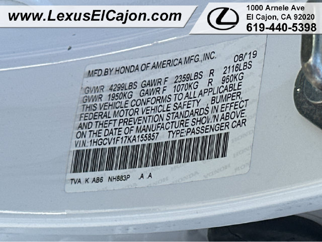Used 2019 Honda Accord LX image 26