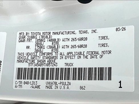 New 2026 Toyota Tundra Limited image 9