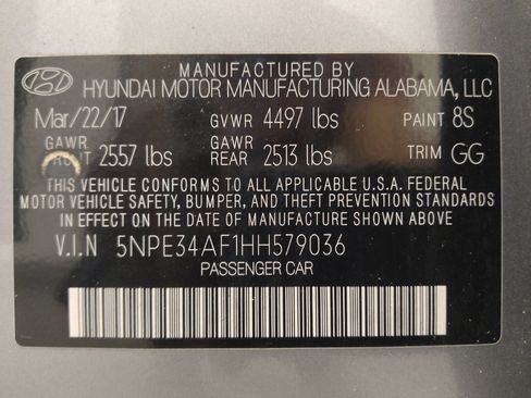 Used 2017 Hyundai Sonata Sport w/ Value Edition Package 02 FWD image 33