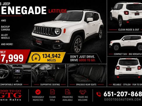 Used 2015 Jeep Renegade Latitude AWD/4WD image 1