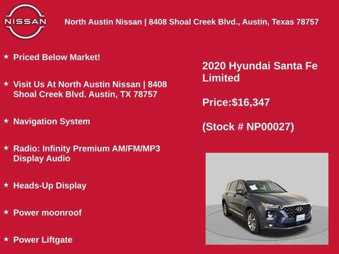 Used 2020 Hyundai Santa Fe Limited FWD image 11