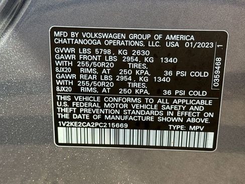 Used 2023 Volkswagen Atlas Cross Sport SE w/ Panoramic Sunroof Package image 21