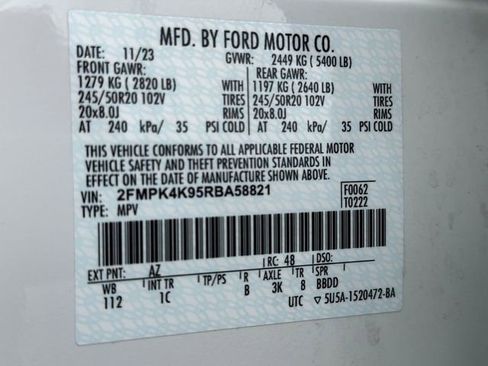 Used 2024 Ford Edge Titanium w/ Equipment Group 301A AWD/4WD image 34