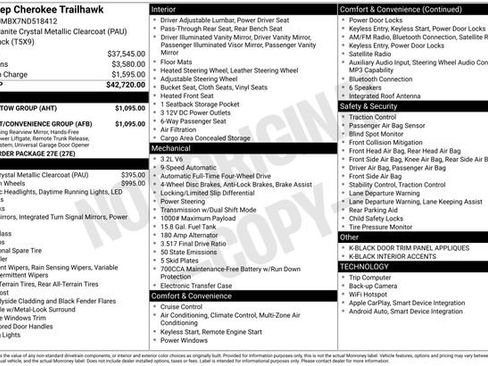 Used 2022 Jeep Cherokee Trailhawk w/ Comfort/Convenience Group image 7