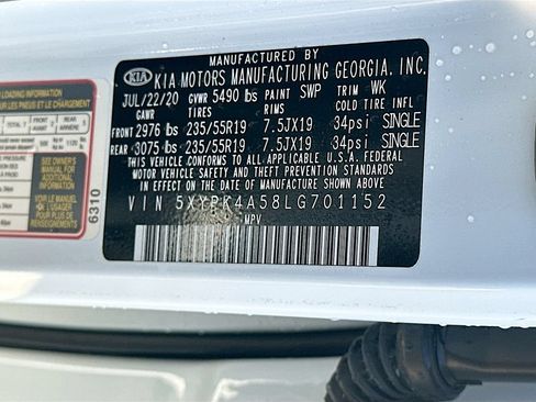 Used 2020 Kia Sorento SX FWD image 34