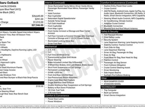 Used 2020 Subaru Outback 2.5i image 7