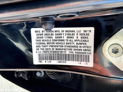 Used 2019 Honda Civic EX image 32