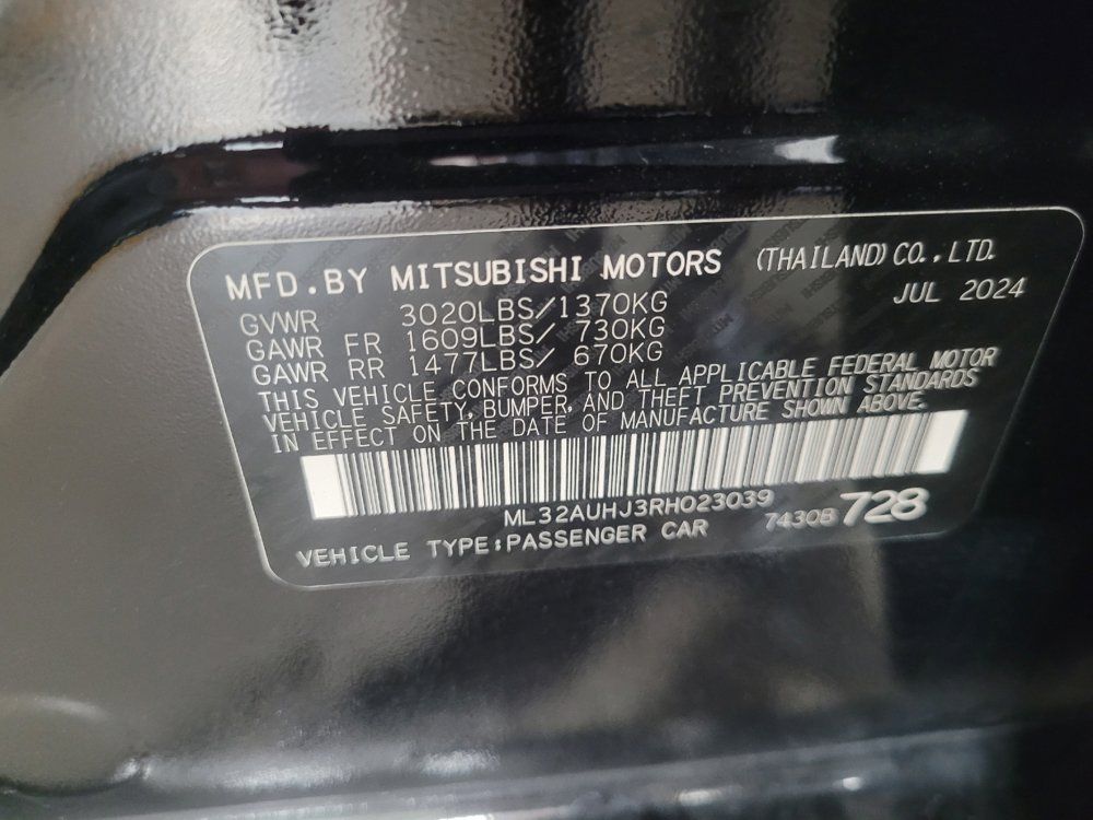 Used 2024 Mitsubishi Mirage ES FWD image 33