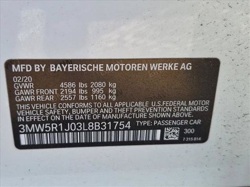 Used 2020 BMW 330i Sedan w/ M Sport Package RWD image 16