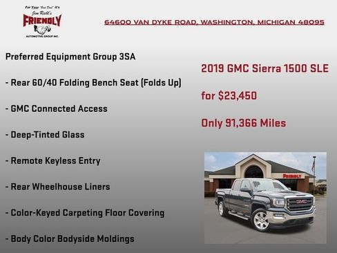 Used 2019 GMC Sierra 1500 SLE w/ SLE Value Package AWD/4WD image 5