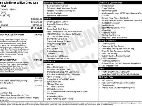 New 2026 Jeep Gladiator Willys AWD/4WD image 4