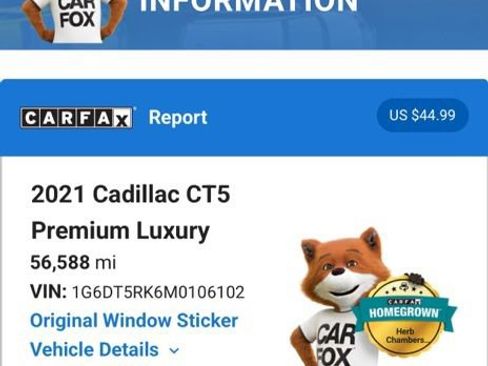 Used 2021 Cadillac CT5 Premium Luxury w/ Climate Package AWD/4WD image 8
