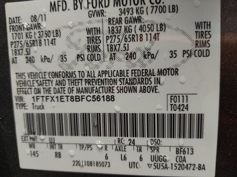 Used 2011 Ford F150 FX4 w/ FX Plus Pkg image 33