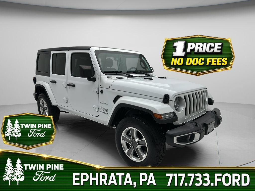 Used 2022 Jeep Wrangler Unlimited Sahara w/ LED Lighting Group AWD/4WD image 1