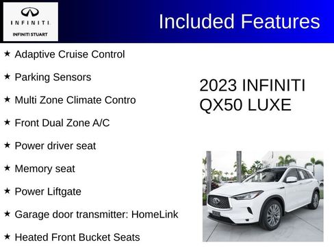 Certified 2023 INFINITI QX50 Luxe AWD/4WD image 4