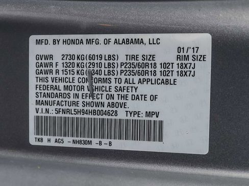 Used 2017 Honda Odyssey Touring image 29