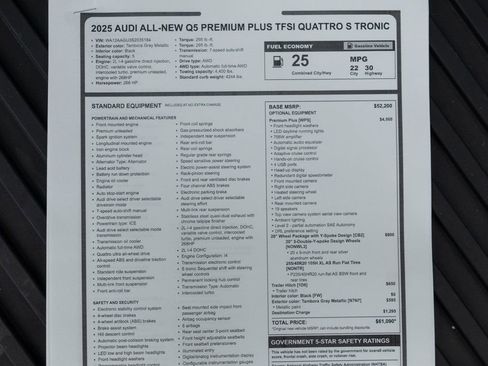 Used 2025 Audi Q5 Premium Plus w/ Premium Plus image 53