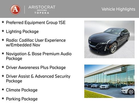 Used 2020 Cadillac CT5 Sport w/ Parking Package AWD/4WD image 2