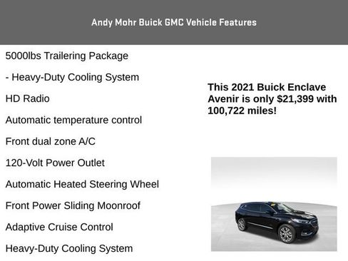 Used 2021 Buick Enclave Avenir w/ Avenir Technology Package AWD/4WD image 20