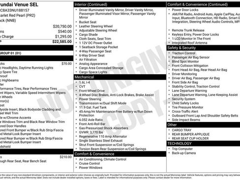 Used 2022 Hyundai Venue SEL image 17