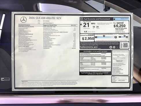 New 2026 Mercedes-Benz GLS 450 4MATIC image 18