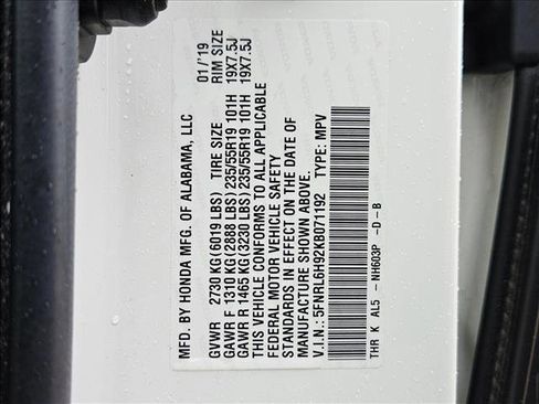 Used 2019 Honda Odyssey Elite image 22