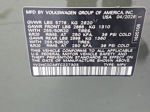 New 2026 Volkswagen Atlas Cross Sport SE AWD/4WD image 34
