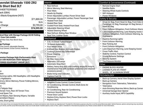 New 2026 Chevrolet Silverado 1500 ZR2 AWD/4WD image 25